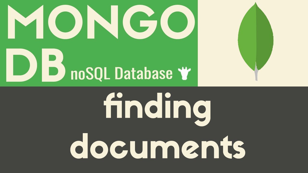 Finding Documents | Mongodb | Tutorial 6