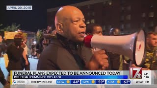 Funeral plans for Rep. Elijah Cummings expected to be announced Friday