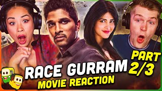 RACE GURRAM Movie Reaction Part (2/3)! | Allu Arjun | Shruti Haasan | Ravi Kishan | Shaam