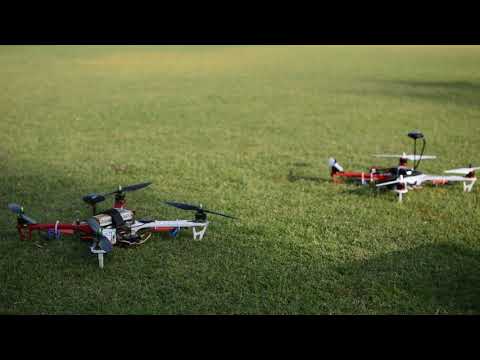 Two Quadcopter Swarm: