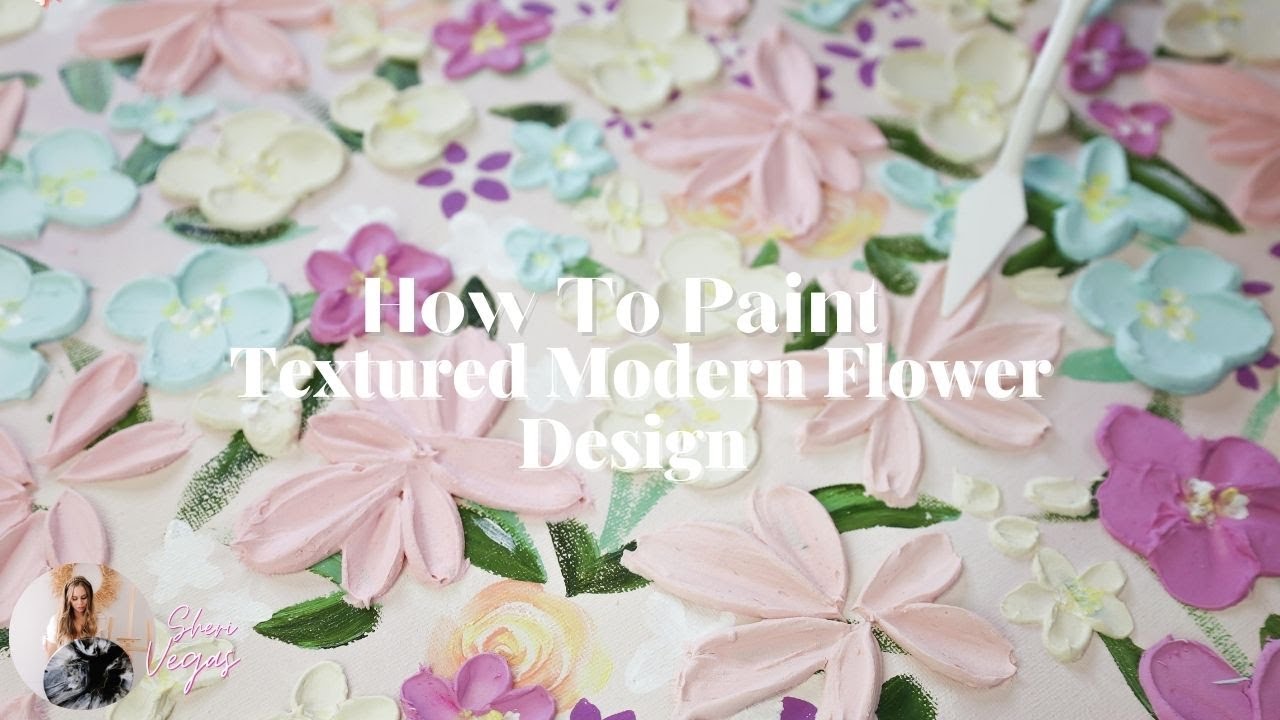 You Must Try This New Texture Art  Flower Technique