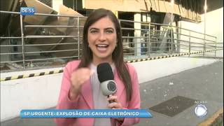 Explosão em caixa eletrônico destrói agência na manhã desta sexta-feira (16)