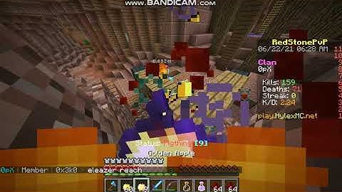 My enemy is a hacker in Redstone PvP!!