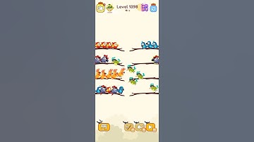 Bird sort calar game leval 1398 #games #leveldesign #playgaming #colorgame #gameplay #game #romantic