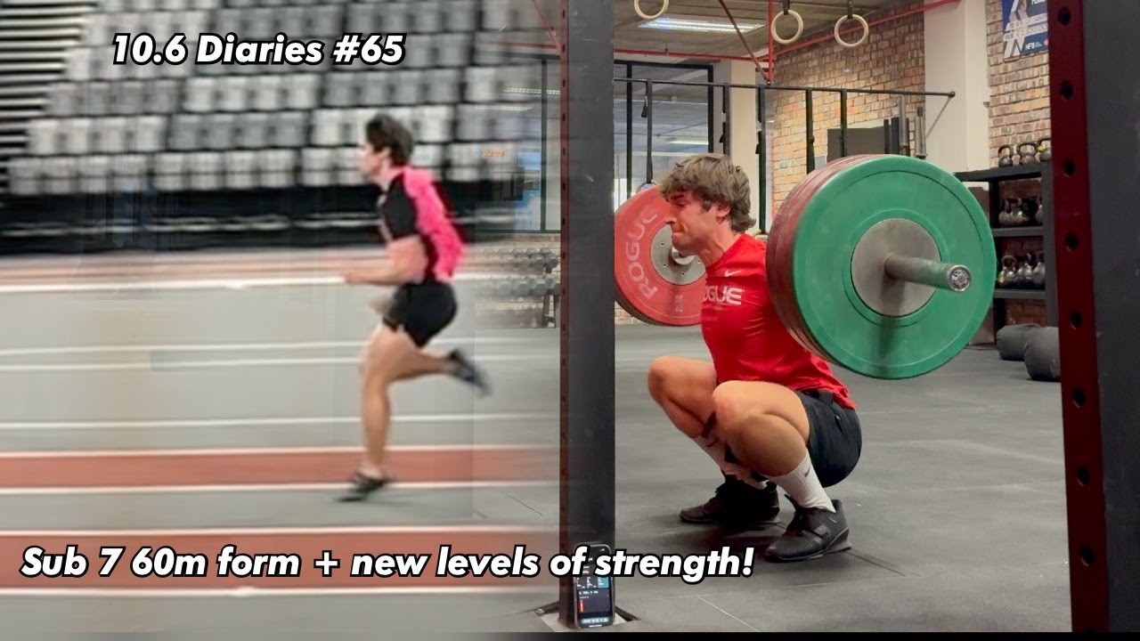 10.6 Diaries #65 Sprint training on track for sub 7 60m + training ...