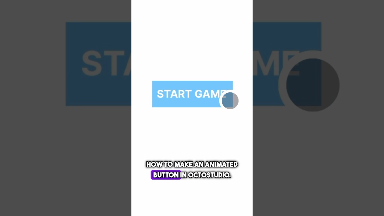 How to make an animated button | OctoStudio 