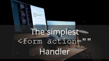 The simplest form action handler - how to make your HTML form fully functional with one line code