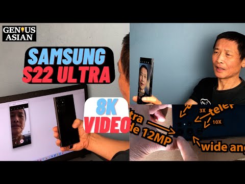 3 ways to use Samsung S22 Ultra to shoot 8K video and Free HEVC codec. 5 cameras/8K video advantages