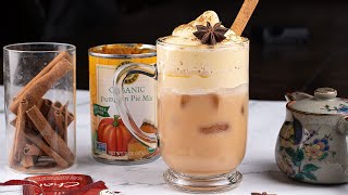 Starbucks Iced Chai Latte with Pumpkin Cold Foam