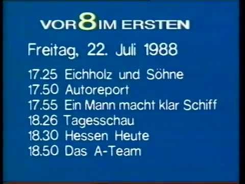 Fragment Ansage ARD Regionalprogramm HR3 Hessen 3 + Programmtafel 22.7.1988