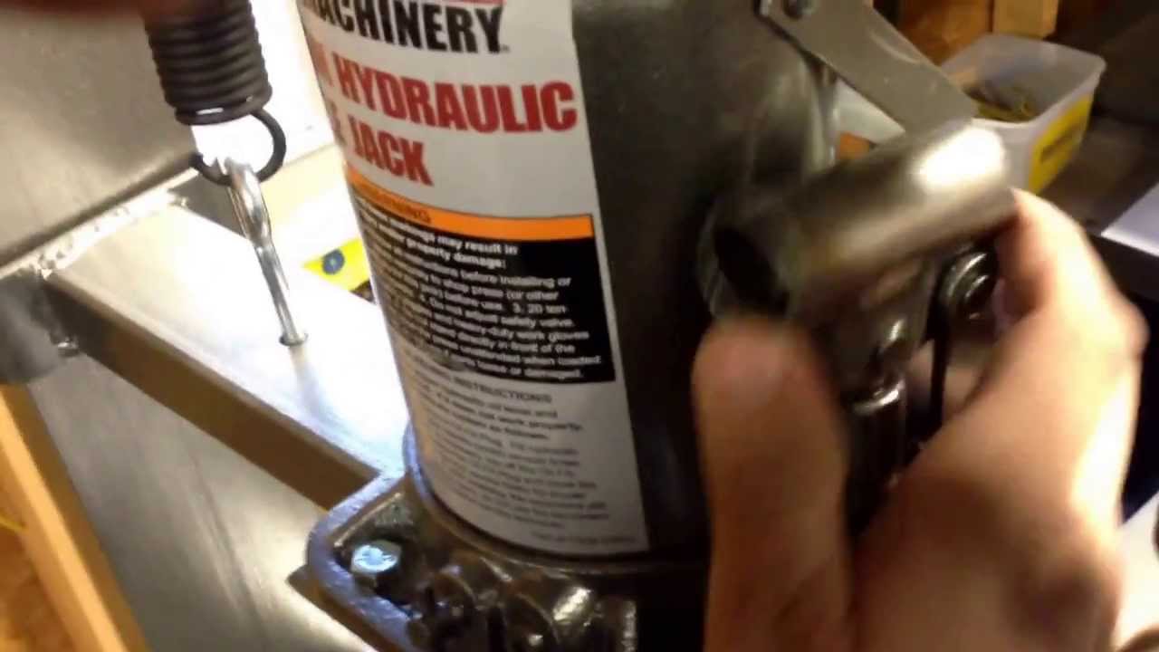 Harbor Freight 20 Ton Press YouTube