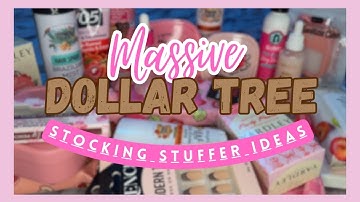 Massive Dollar Tree Finds - PERFECT  CHRISTMAS STOCKING STUFFERS | Shopping on a Budget #dollartree 