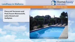 Pollencapollensa Finca Mit Terrassen Und Pool,Traum-Meeressicht, Nahe - Fewo-Direkt.de Video