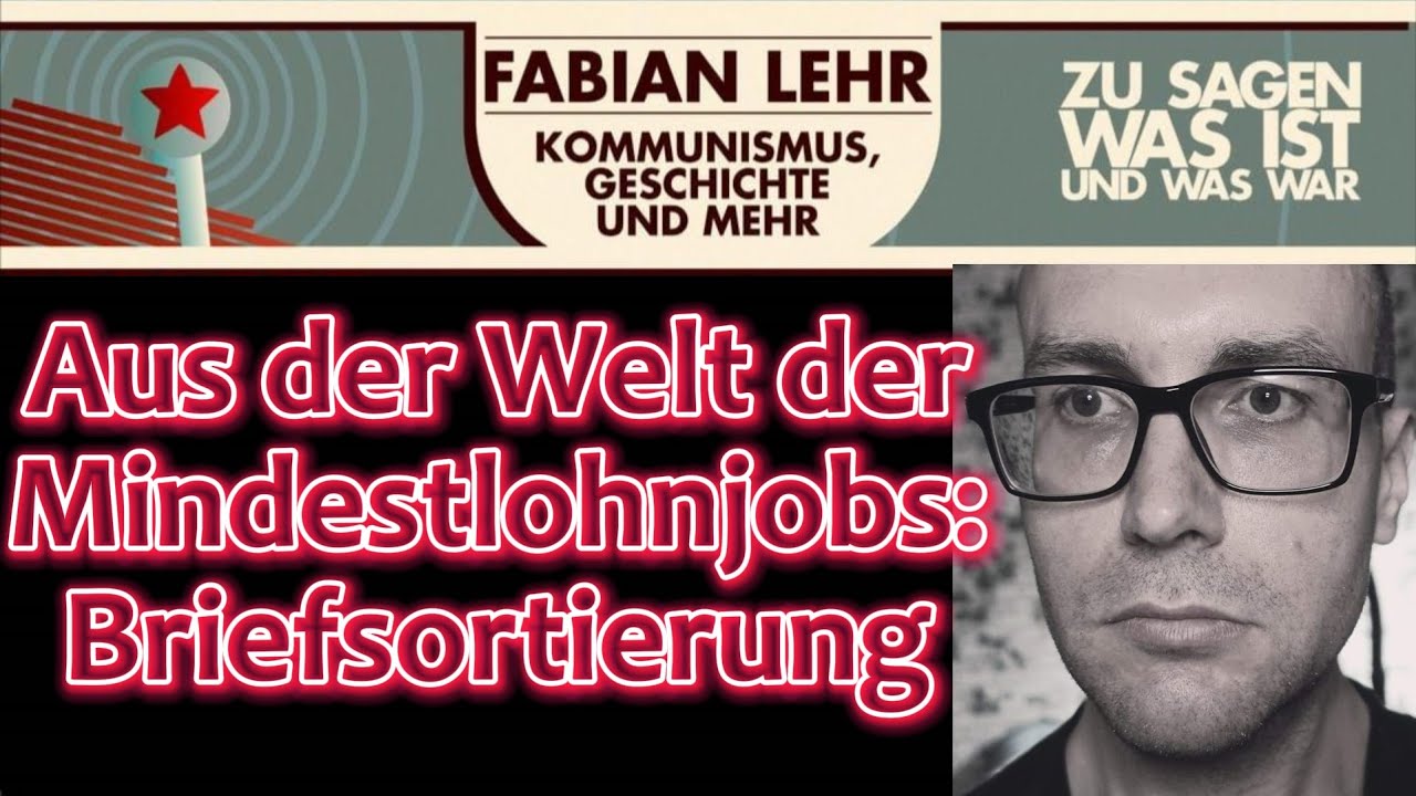 Aus der Welt der Mindestlohnjobs: Briefsortierung