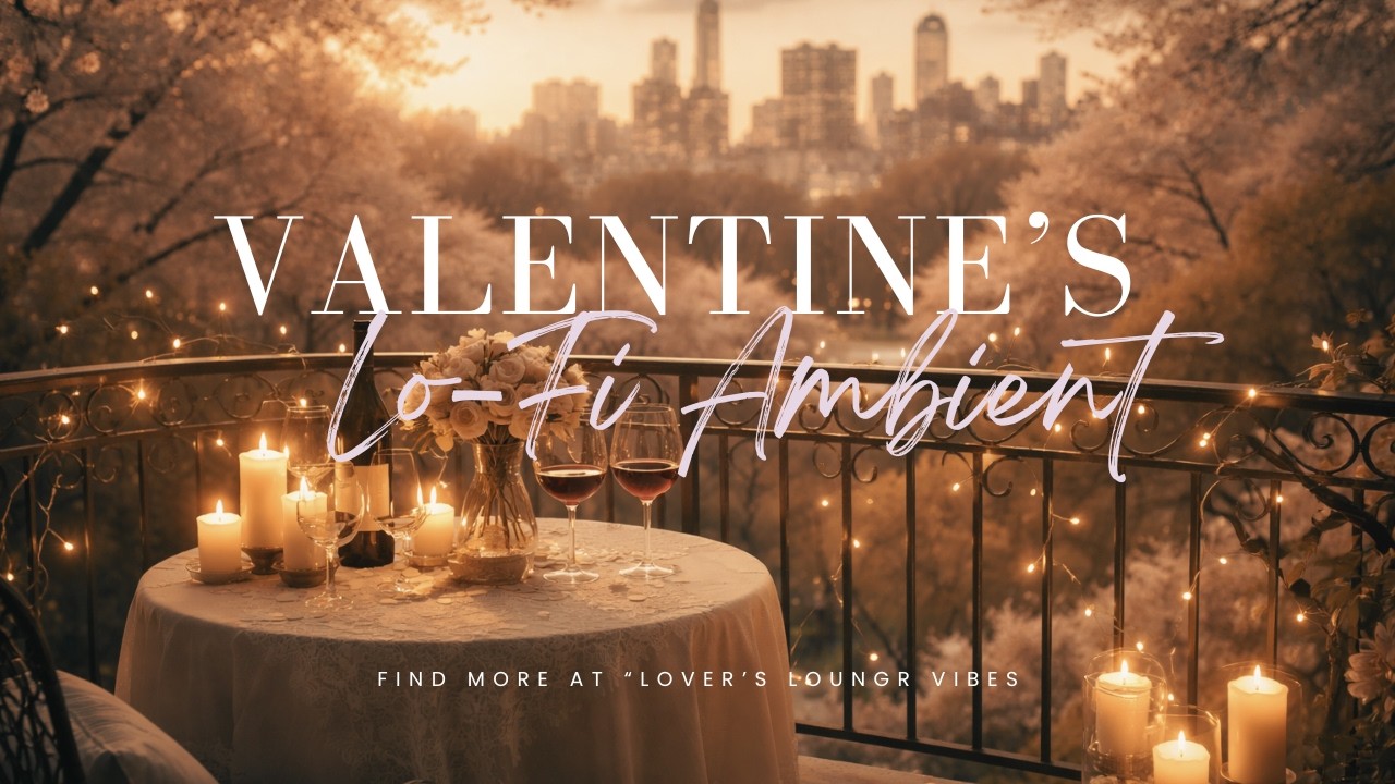 Cozy Romantic Lo-Fi Ambient Instrumental 💖 Valentine Night Vibes