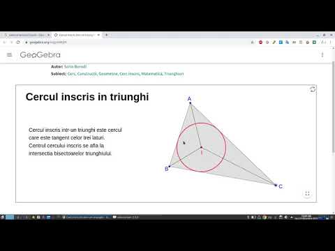 Video: Cum Se Găsește Lungimea Unui Cerc înscris într-un Triunghi