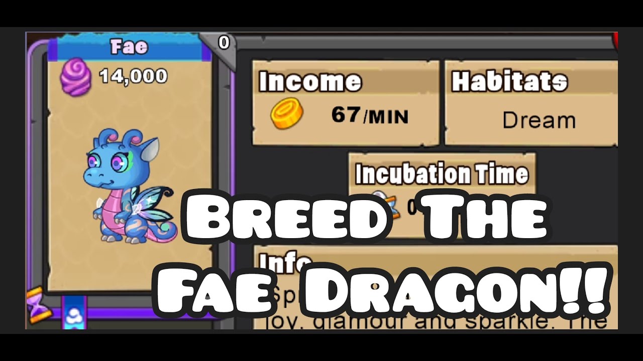 How to breed Fae Dragon in Dragonvale(Breeding Guide/Breeding Tips