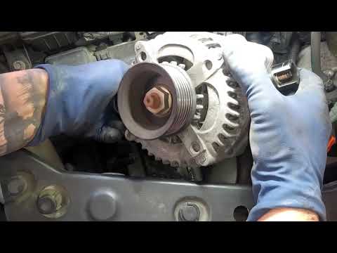 how to replace a alternator on a 2004 acura mdx