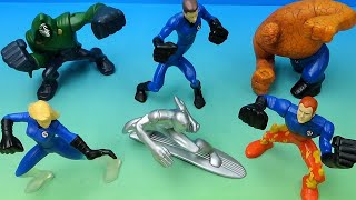 REVISIT - 2007 FANTASTIC FOUR RISE OF THE SILVER SURFER set of 6 BURGER KING MOVIE COLLECTIBLES