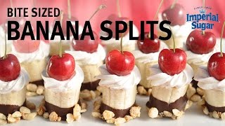 How to Make Bite Size Banana Splits