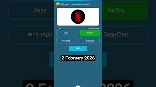 2 February 2026 Question Answer My Telenor Question today answer