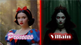 Disney Princesses Reimagined as Villains | Dark AI Art Transformation
