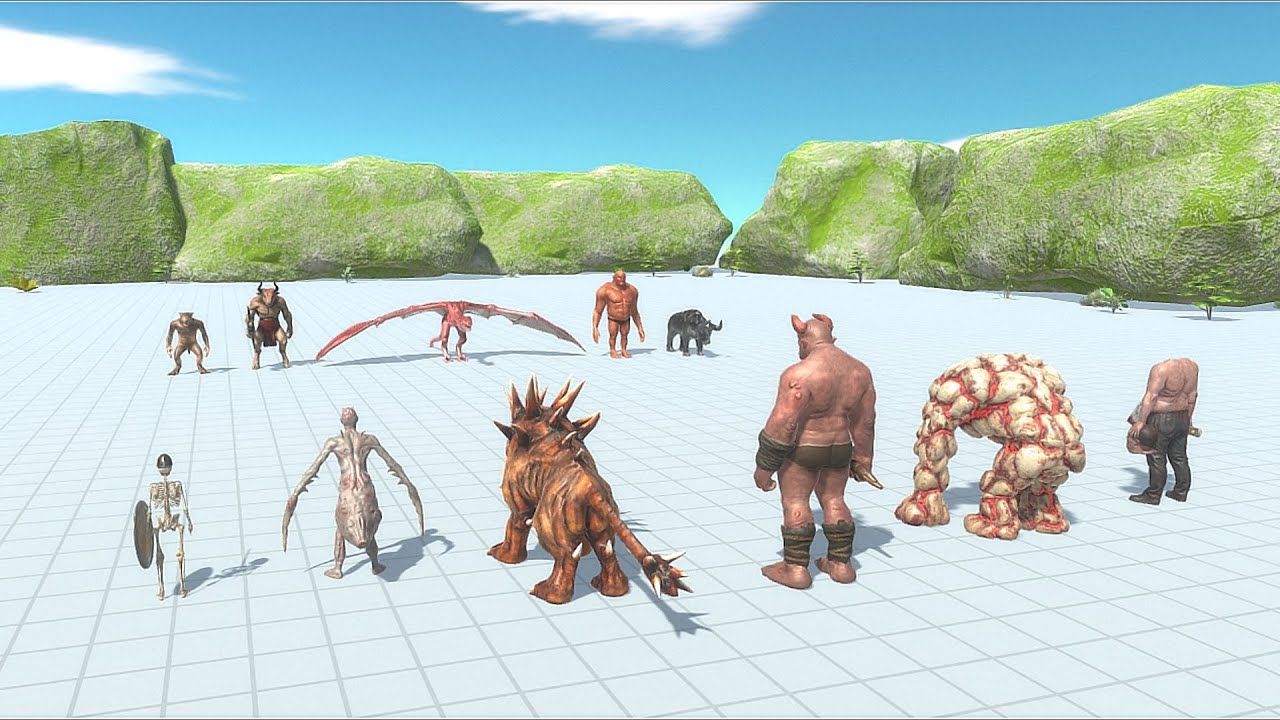 Faction vs Faction without Miniboss and Boss - Animal Revolt Battle Simulator