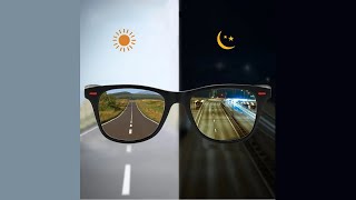 🔥 Night Vision Glasses Review - Polarized Sunglasses for Men | Day & Night Driving Goggles 🚗