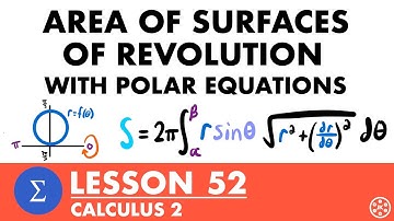 Area of Surfaces of Revolution with Polar Equations | Calculus 2 Lesson 52 - JK Math