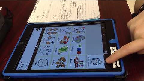 Proloquo2Go :Accessing the keyboards  P2G