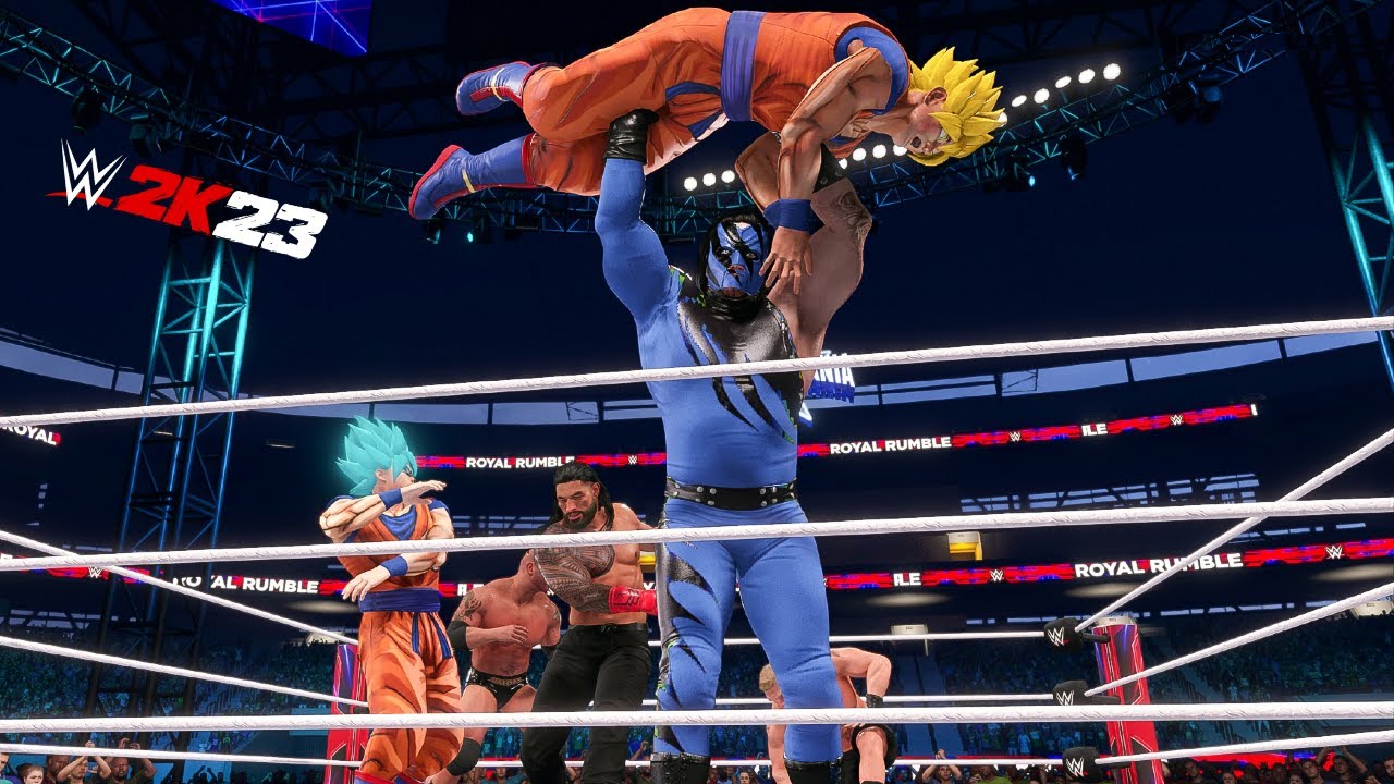 WWE 2K23 Goku In Royal Rumble Gameplay