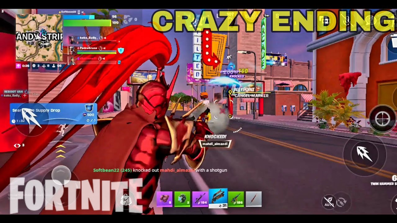 CRAZIEST ENDING IVE HAD IN A LONG TIME! FORTNITE MOBILE.