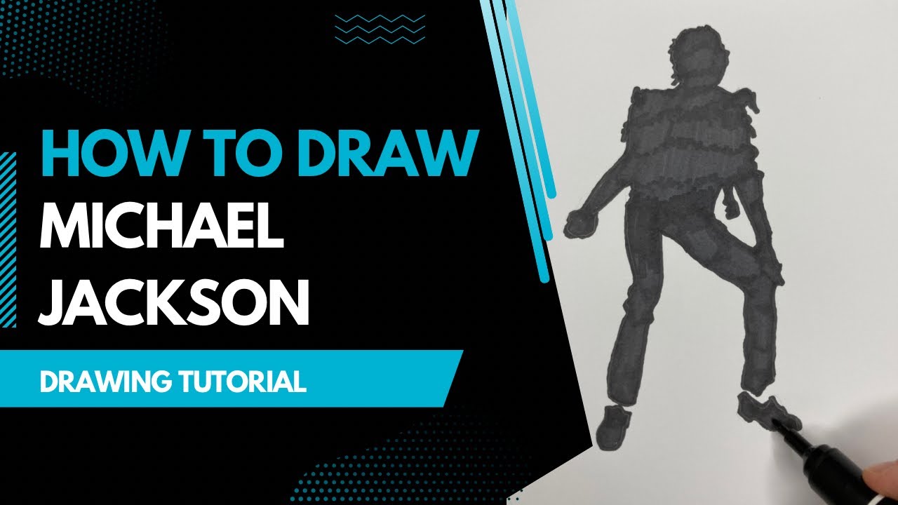 How to Draw Michael Jackson Logo RIP Lean Sony Music Singer ASMR The King  Of Pop Flipbook Animation 