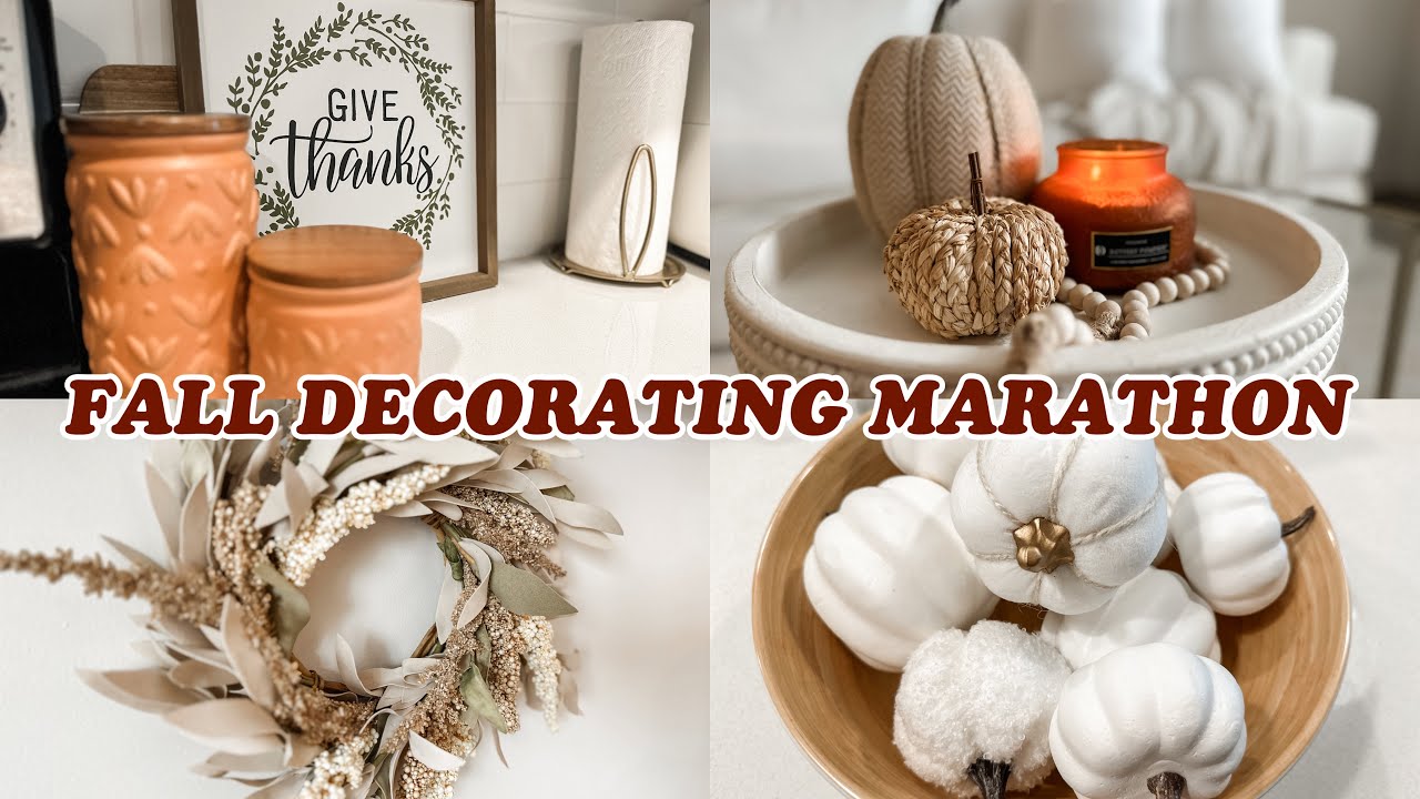 FALL DECORATE WITH ME / NEUTRAL FALL DECOR 2024 / DECORATING FOR FALL