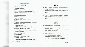 2. Strategic Management MC-3.4 #mcom#hpuexam #march2023 #oldquestionpapers #hpushimla