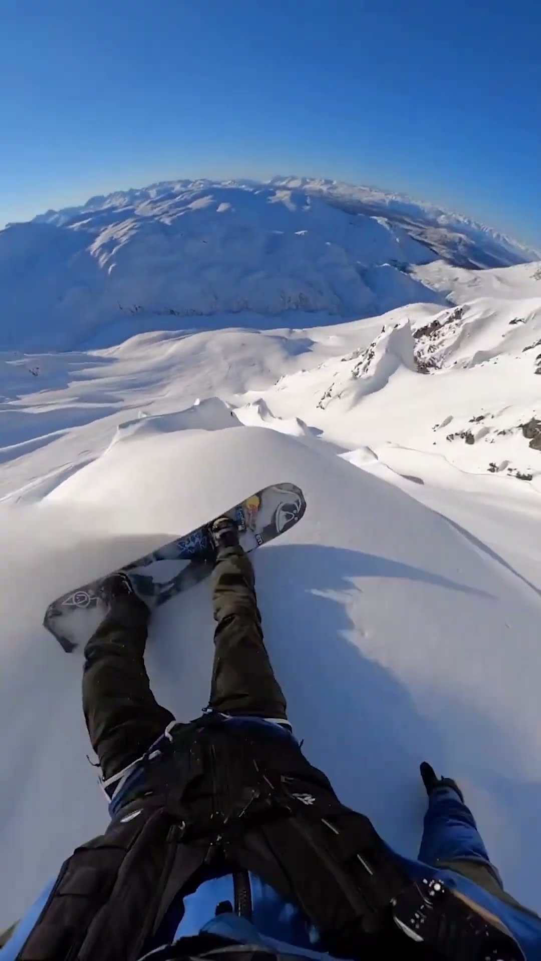 Snowboarding Down A Mountain ?️