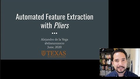 Automated feature extraction with Pliers