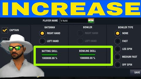 Increase Batting and Bowling Skills in Wcc2  (Hit 6 Every Ball Latest Tricks)