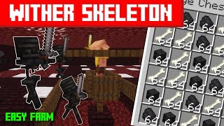 Easy Wither Skeleton Farm in Minecraft 1.16/1.20+ [Without Wither Roses][Tutorial]