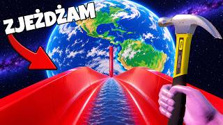 ❄️ I BUILT A SLIDE TO SPACE?! | Waterpark Simulator | screenshot 5