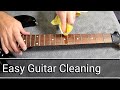 How to clean a guitar fretboard at home with dunlop system 65