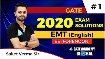 1 | GATE 2020 | Electrical Engineering | Forenoon Question | EMT