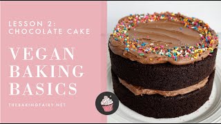 VEGAN BAKING BASICS - Easy Chocolate Cake screenshot 5
