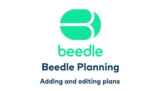 Planning - Adding and editing plans