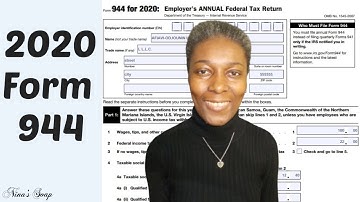 How to Complete Form 944 for 2020 - Employer