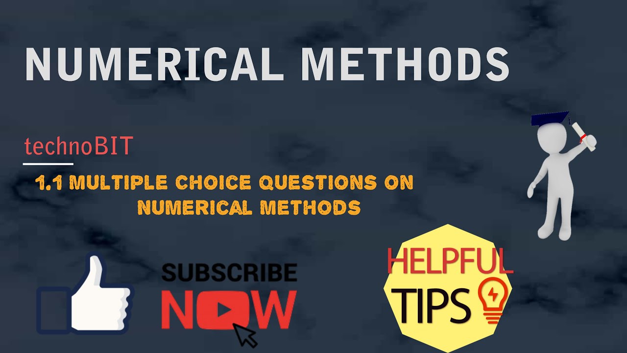 1.1 MCQs on Numerical Methods
