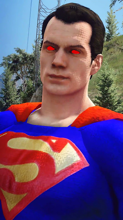GTA V: SUPERMAN SAVING FRANKLIN FROM THOMAS THE TRAIN #shorts