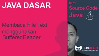Video Tutorial Membaca File Text menggunakan BufferedReader di Java