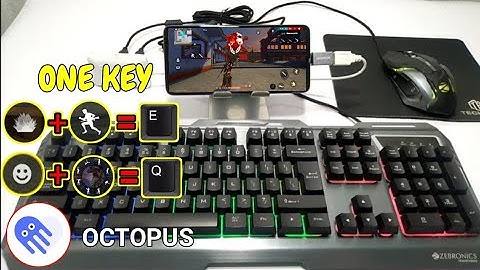 Emote & Wukong  Easy ⌨️Keymapping || Play Free Fire With Keyboard & Mouse Use Octopus VIP🔥😮