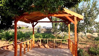 AHŞAP ÇARDAK YAPIMI ÇOK KOLAY 👍 HOW TO BUILD A WOODEN PERGOLA